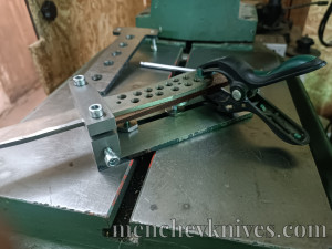 Tools and supplies Tapered tang drill jig